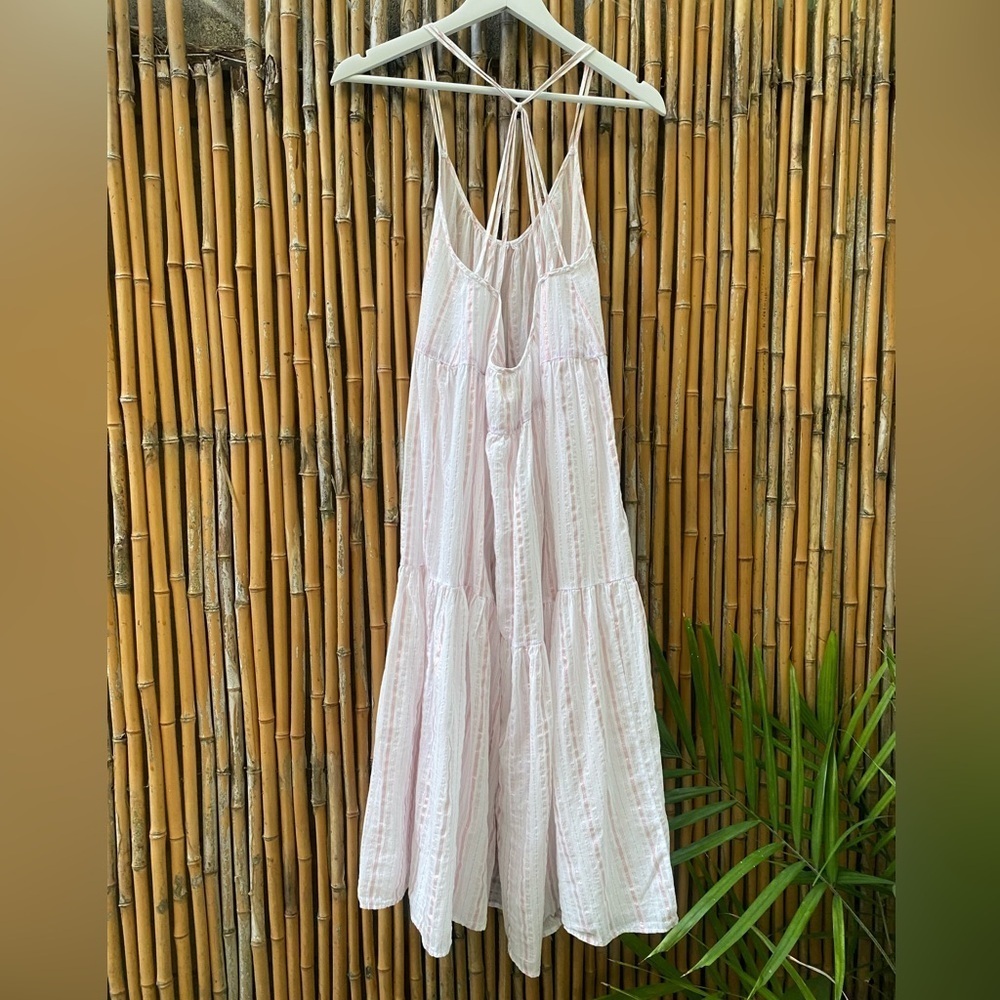 9SEED Tiered Midi Dress Swim Cover P/S - Picture 3 of 9